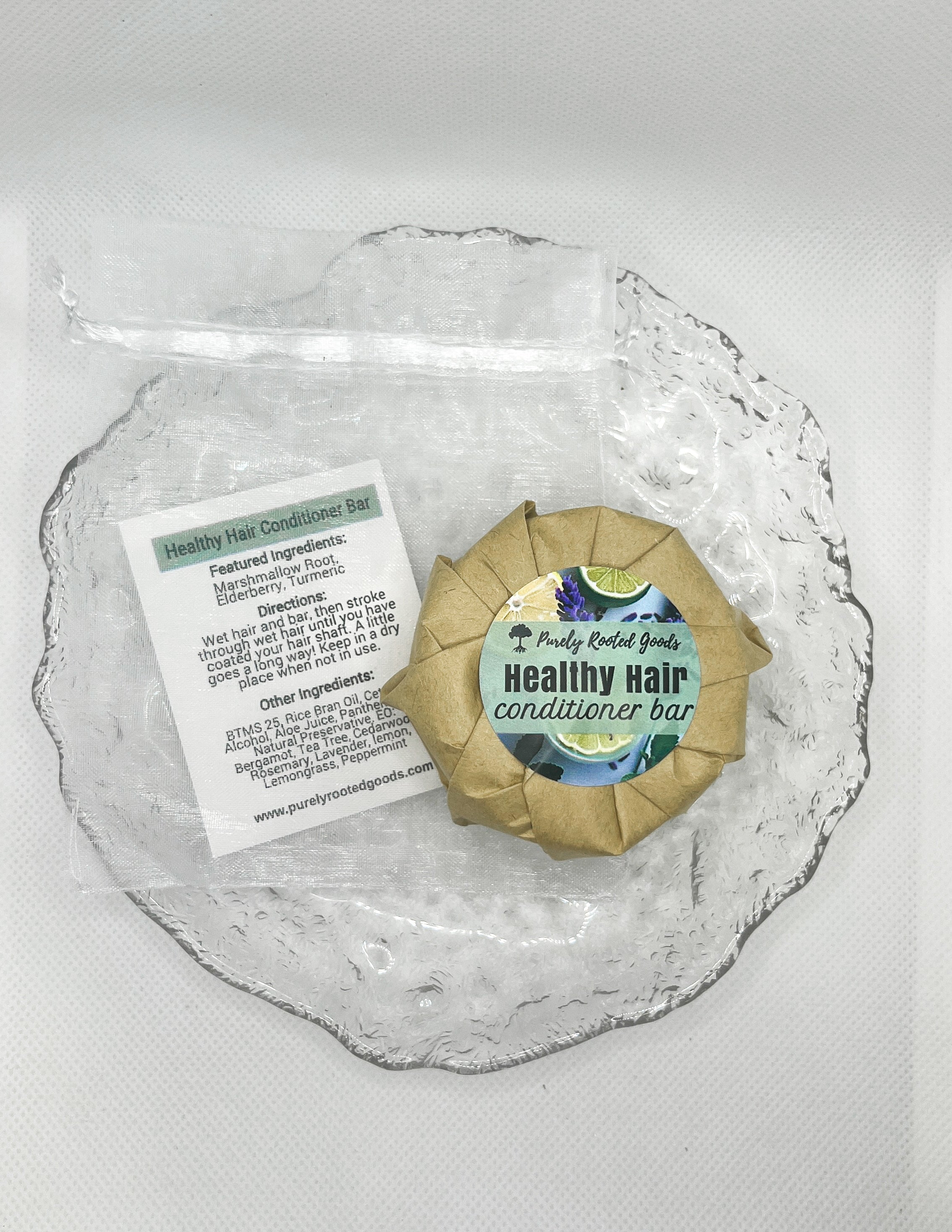 hair food tea tree and lavender conditioner Healthy Hair Conditioner Bar – Purely Rooted Goods