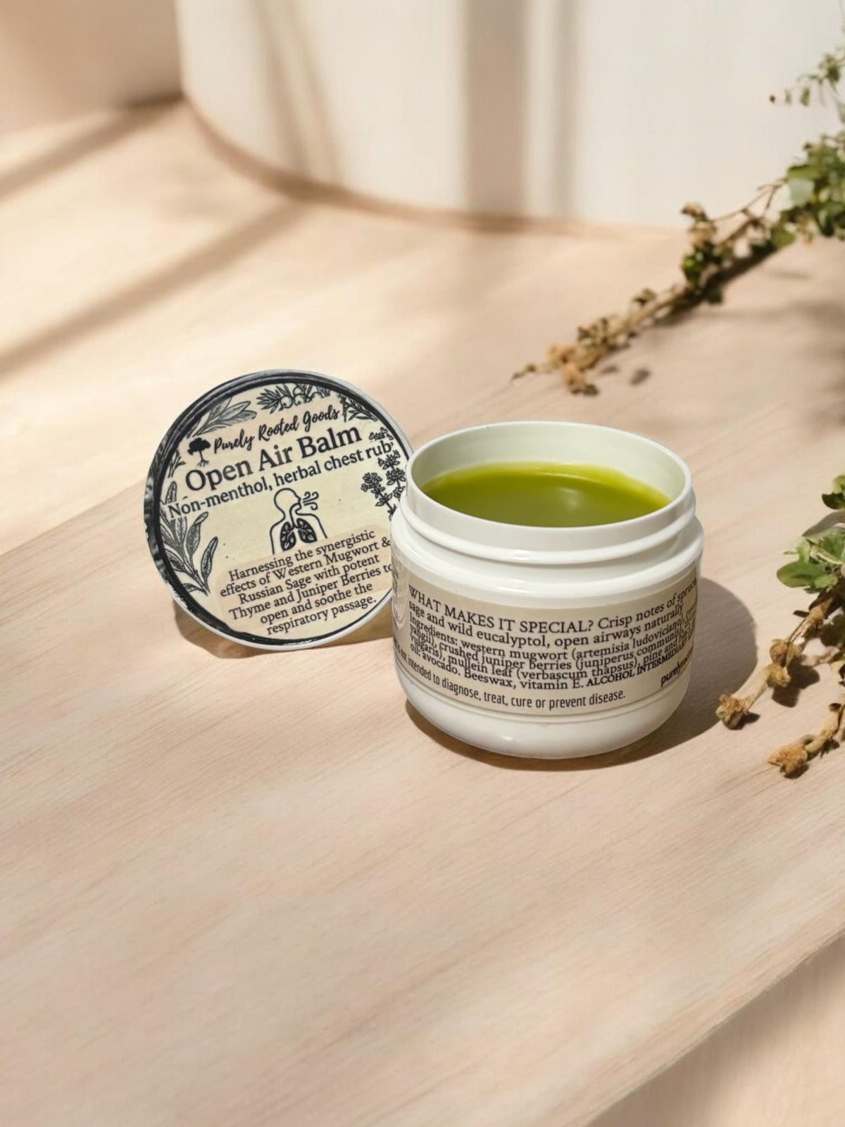 Open Air Balm | Non-Menthol Herbal Chest Rub