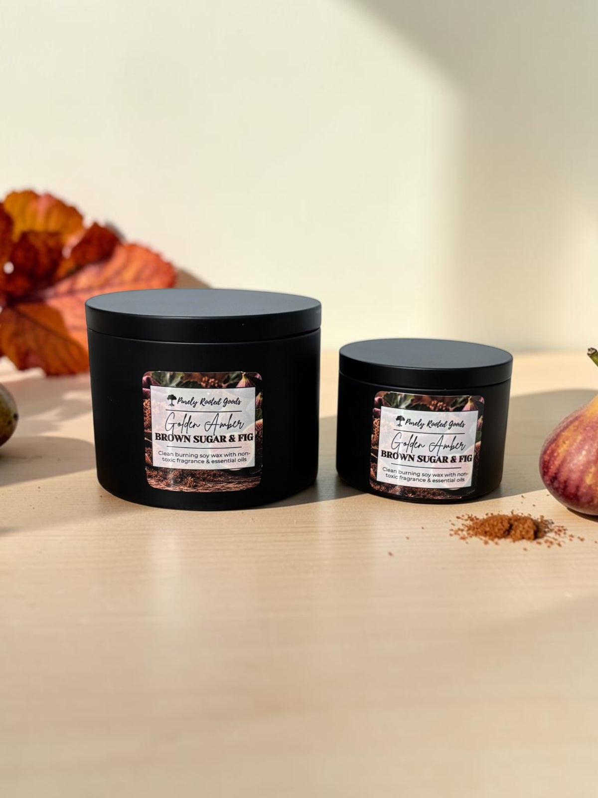 Golden Amber Brown Sugar and Fig Candle