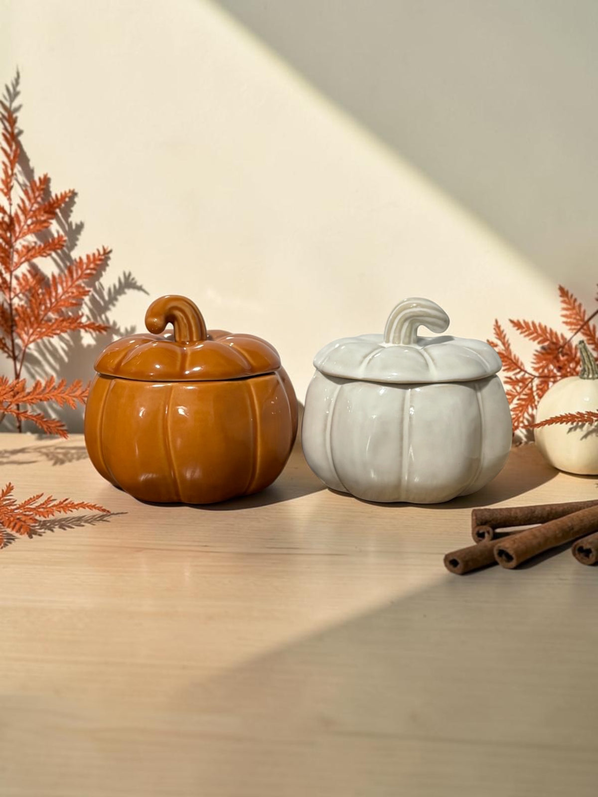 Toasted Pumpkin Waffles Ceramic Pumpkin Candle