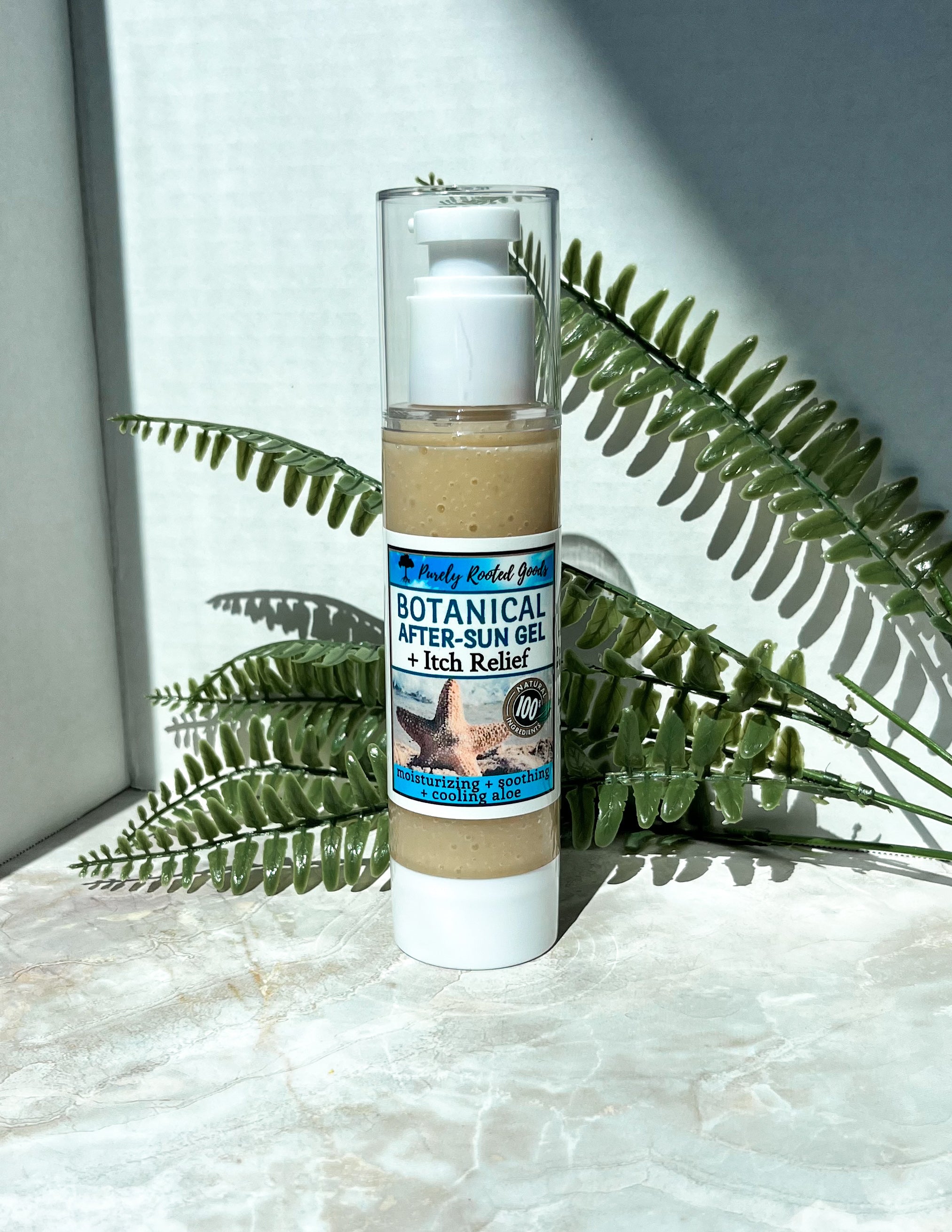Botanical After-Sun Gel + Itch Relief | Cooling Aloe Skin Gel