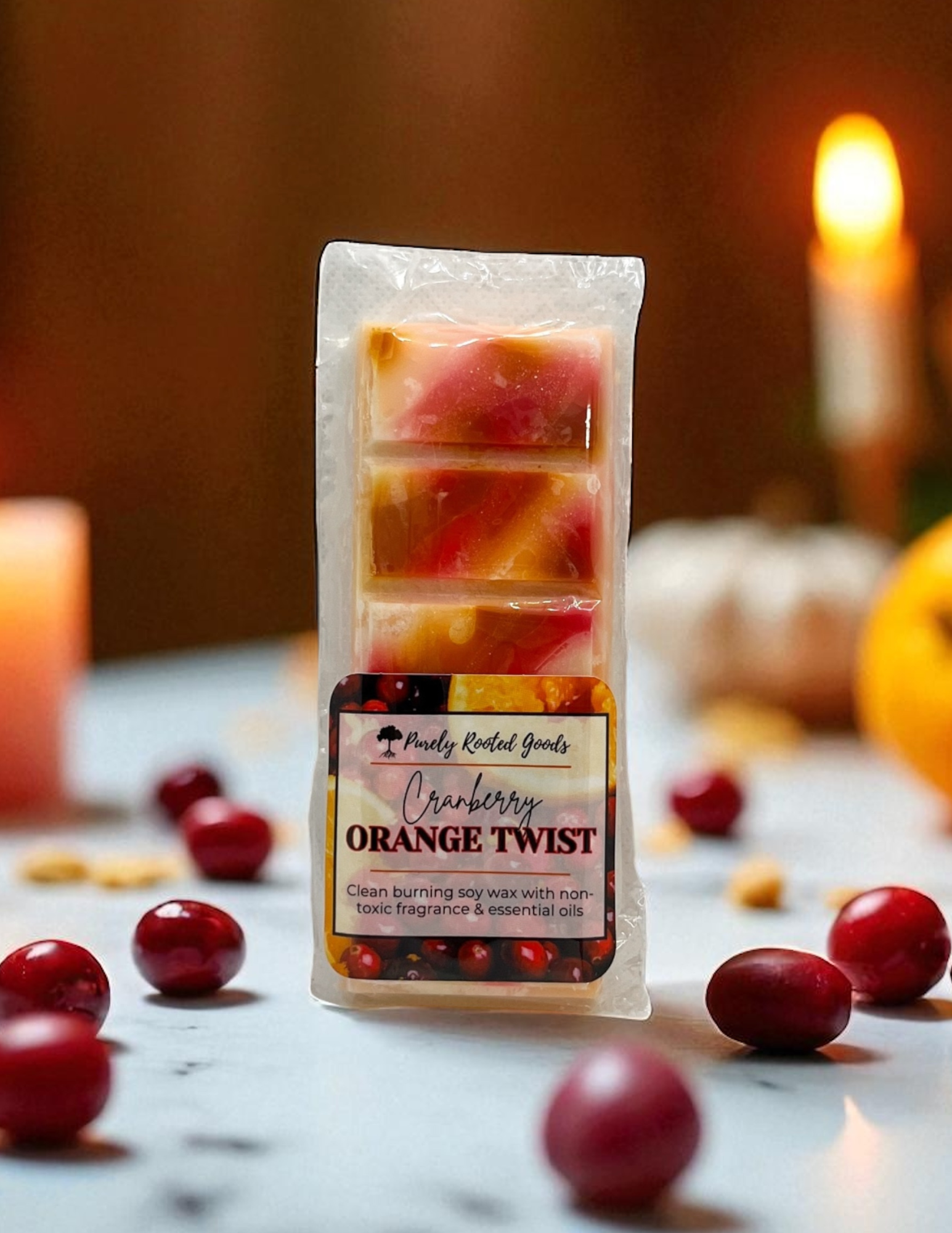 Cranberry Orange Twist Wax Melt