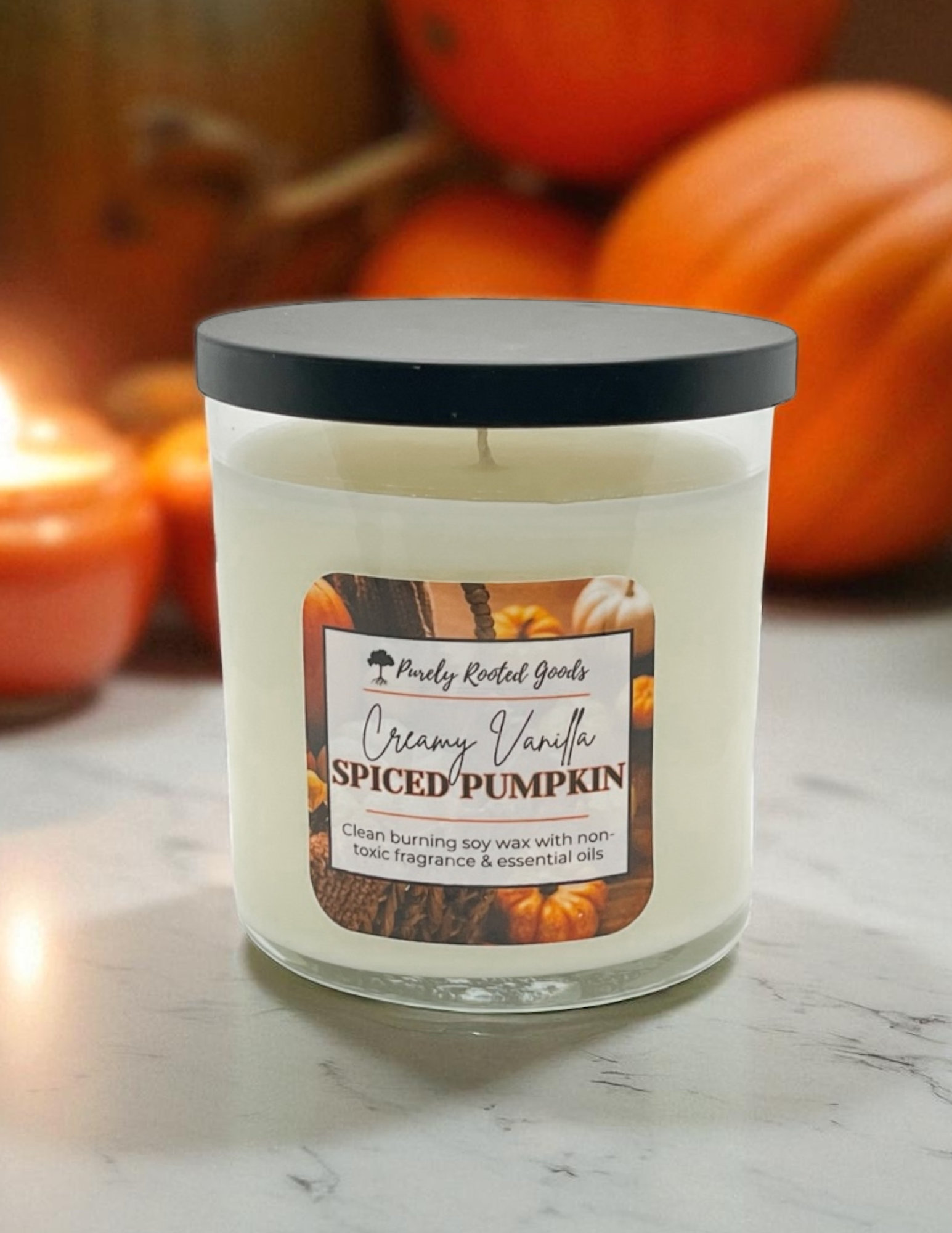 Creamy Vanilla Spiced Pumpkin Candle