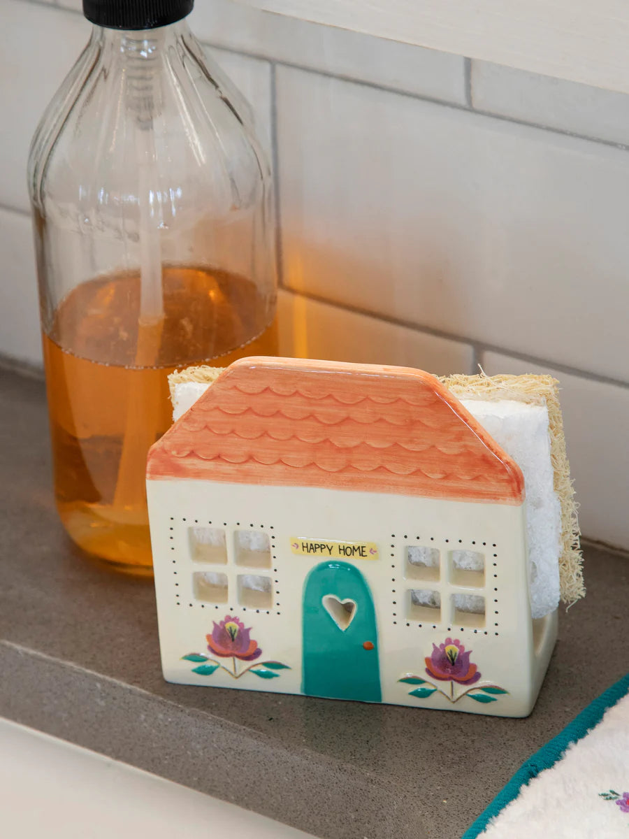 Ceramic Sponge Holder - Happy Home