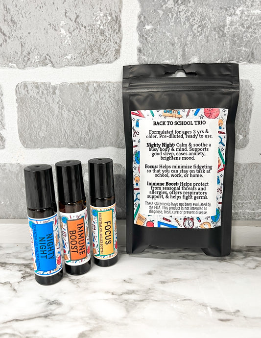 Essential Oil Roller Bottle Trio