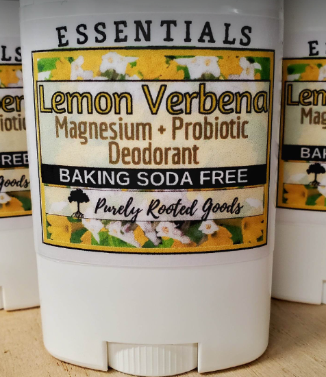 Lemon Verbena Magnesium Deodorant (Baking Soda Free)