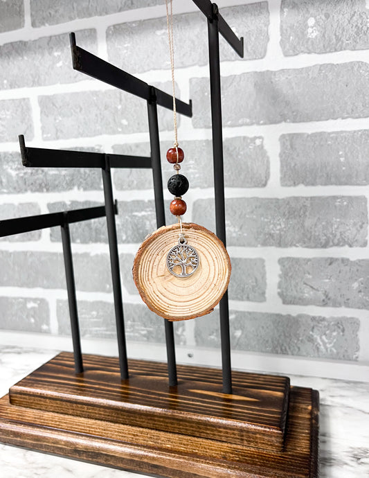 Car Diffuser - Wood Round Tree