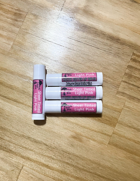 Sheer Tinted Light Pink Cocoa Butter Lip Balm