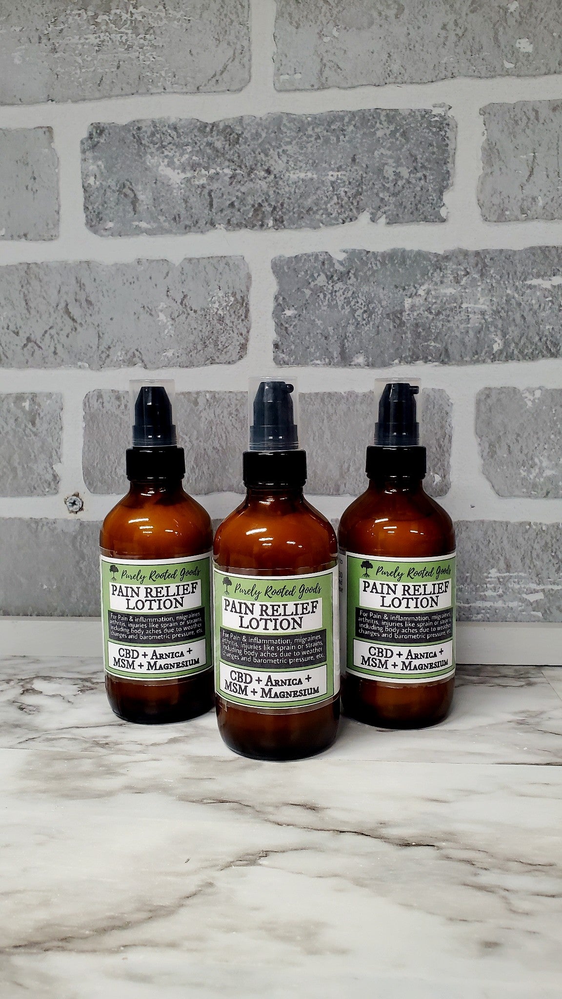 Pain Relief Lotion with CBD, Magnesium, Arnica, and MSM