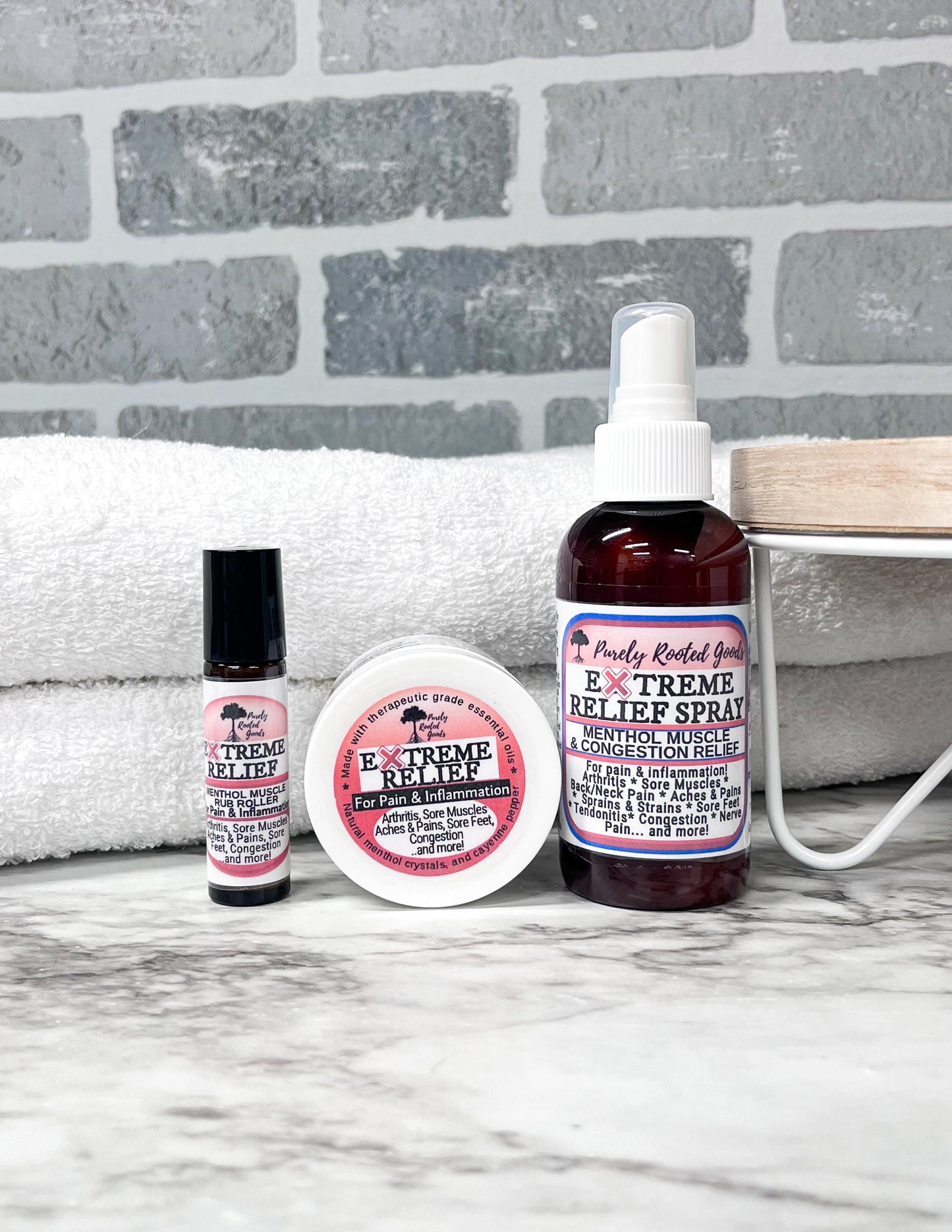 Extreme Muscle Relief Spray with Menthol/Cayenne Extract/MSM Powder